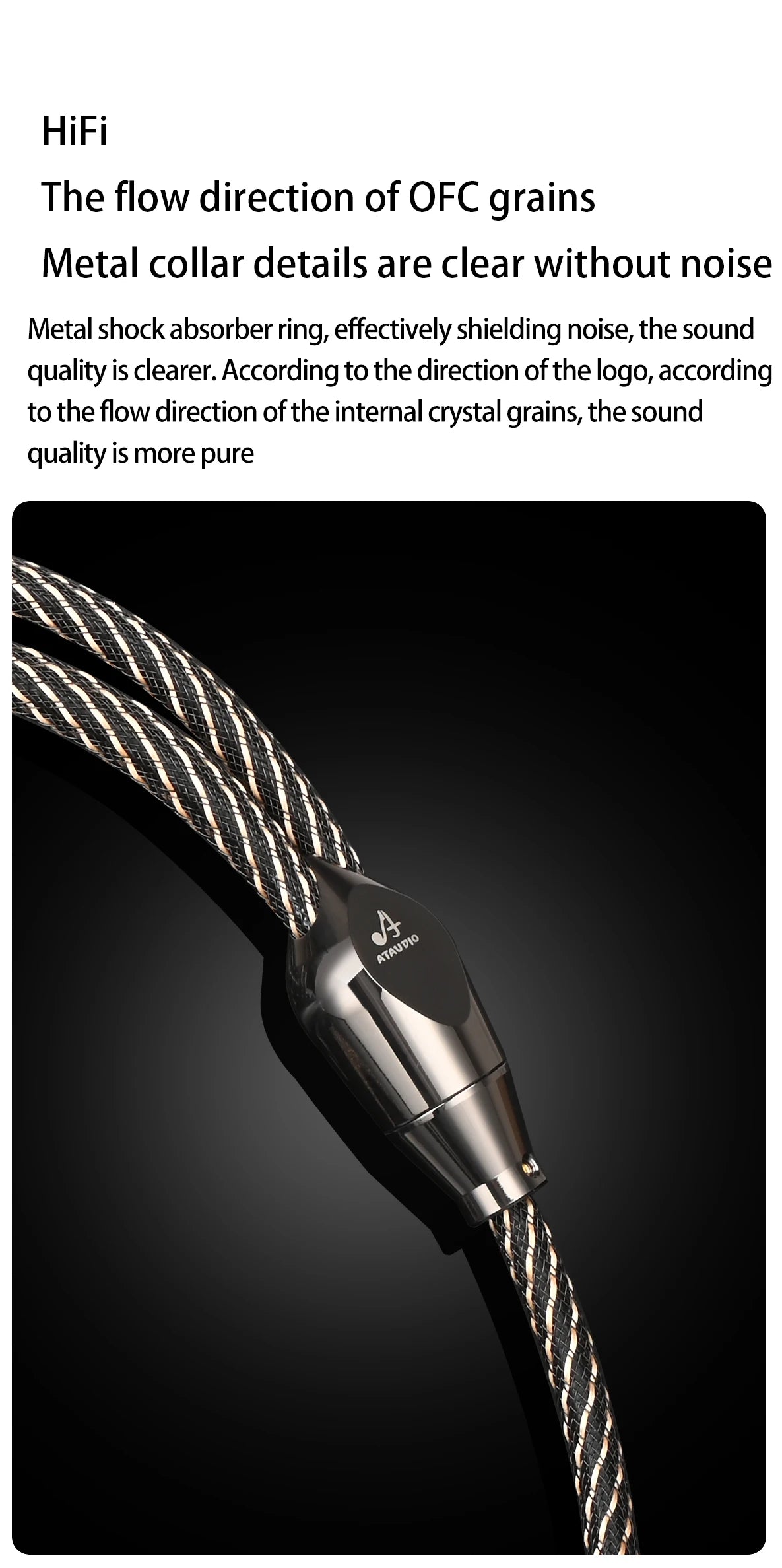 Câble équilibré 4,4 mm vers double XLR pour audio HiFi et usage studio
