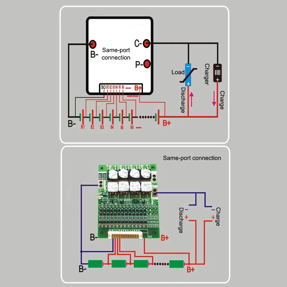 13S Lithium-Ion Battery Protection Board with Balance Lead