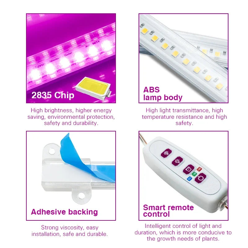 30 cm USB LED Plant Light Bars, 1–4 Bar Options