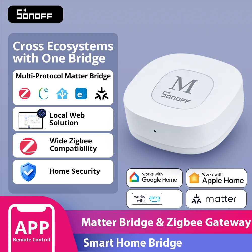 Bridge-M Matter and Zigbee Smart-Home Bridge