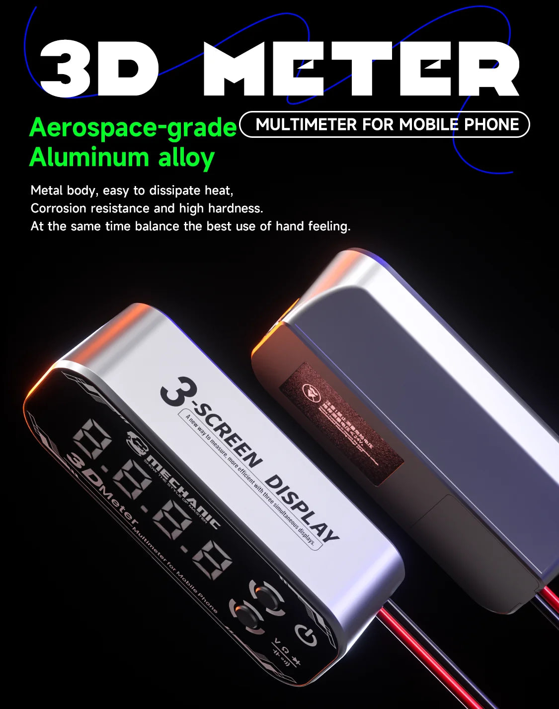 Detective 3.0 Three-Screen Electronics Meter