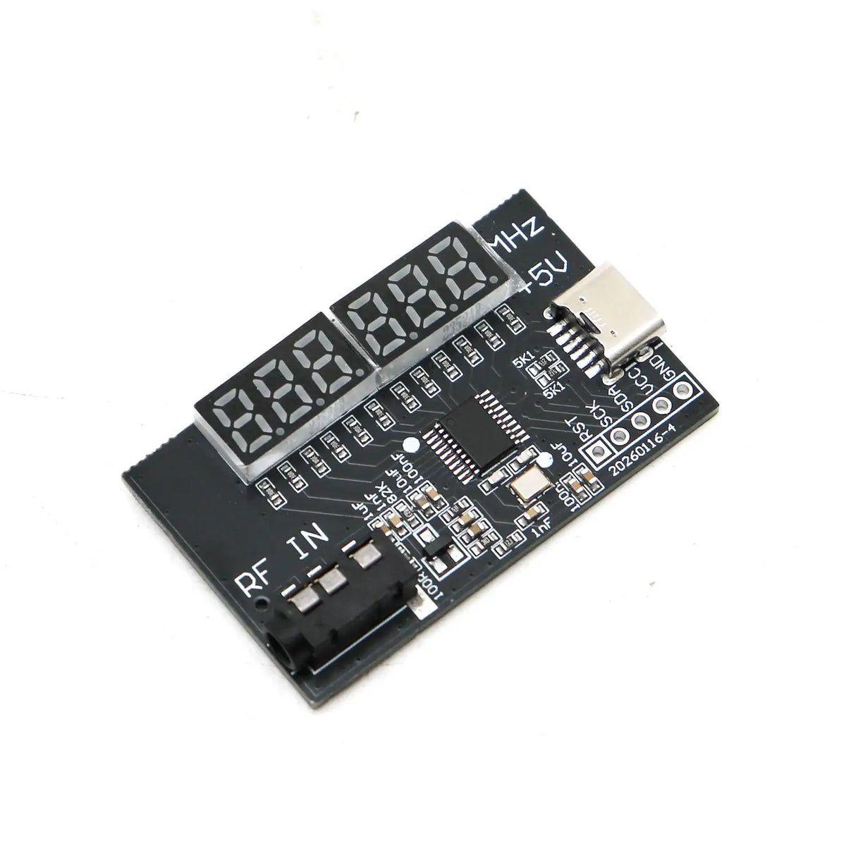 USB-C RF Frequency Counter with LED Display