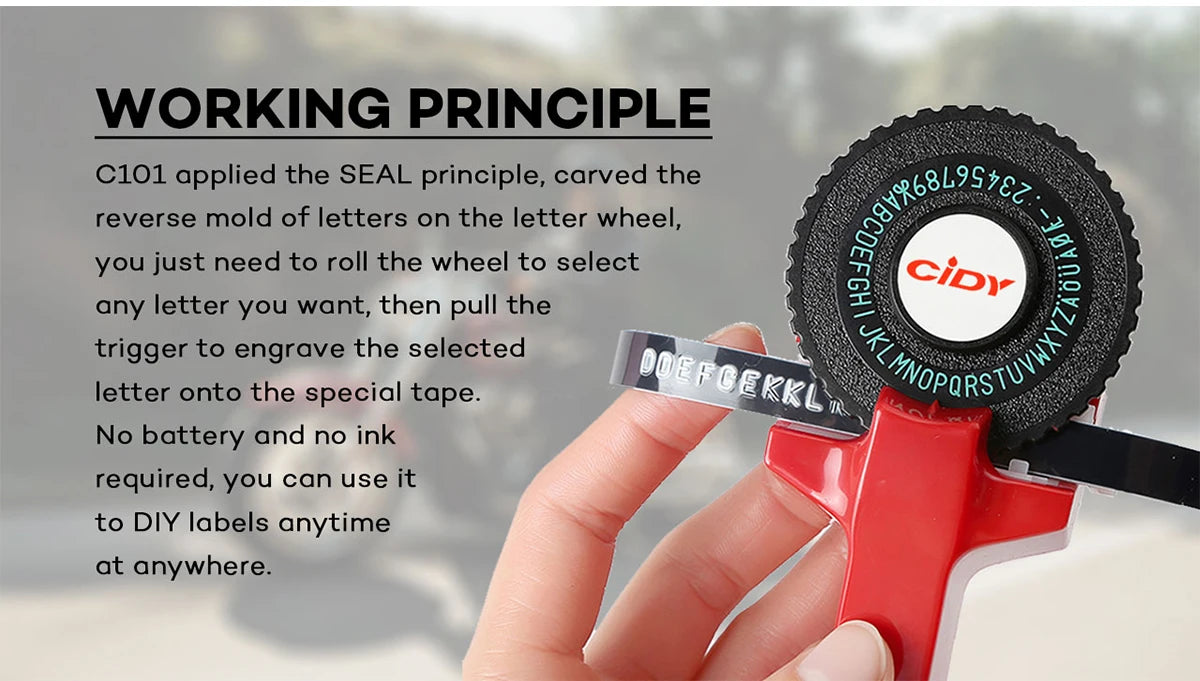 Manual Nine-Millimetre Embossing Label Maker