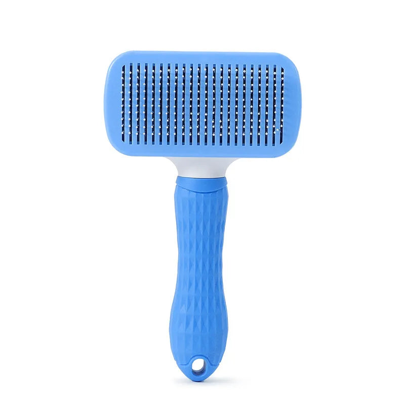 Pet Grooming Brush with Push-Button Hair Release