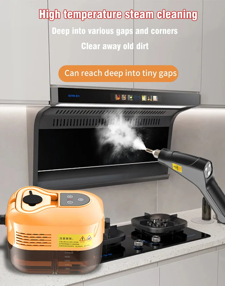Handheld High Pressure Steam Cleaner for Kitchen, Car, Sofa, Window, Tile, Mirror
