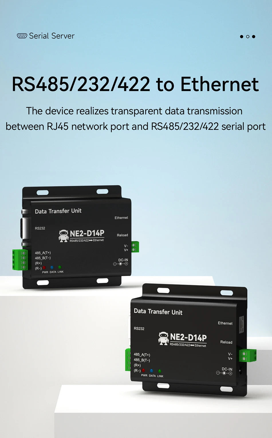 NE2-D14P Πύλη Serial-to-Ethernet
