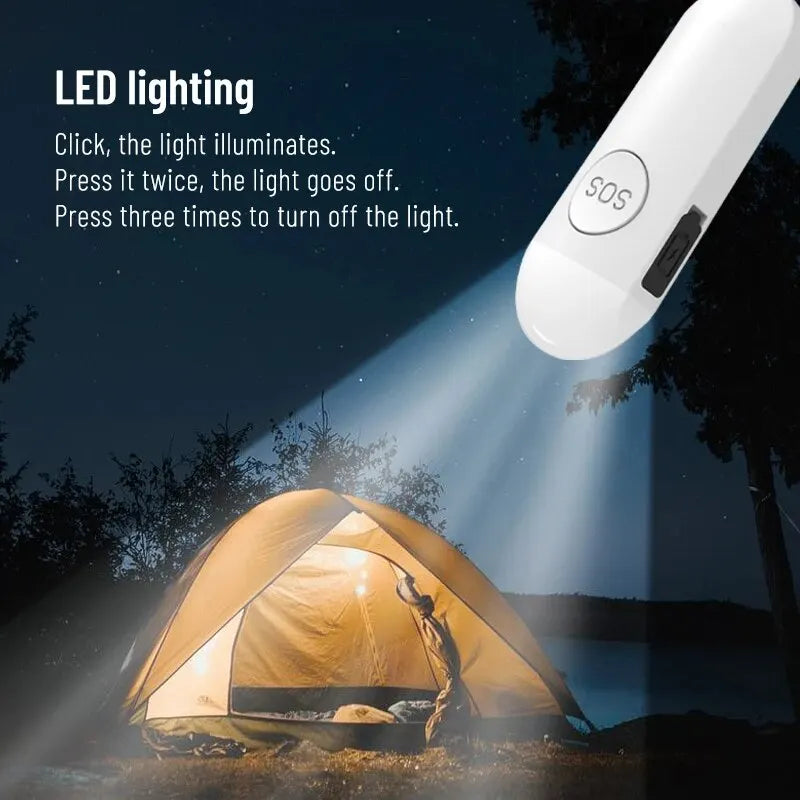  Alarme personnelle rechargeable USB-C avec LED