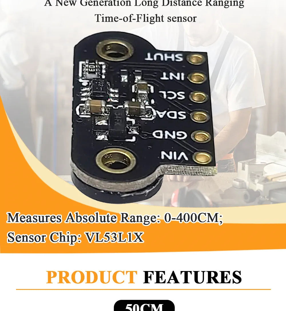Opzioni Sensore di Distanza Time-of-Flight I2C