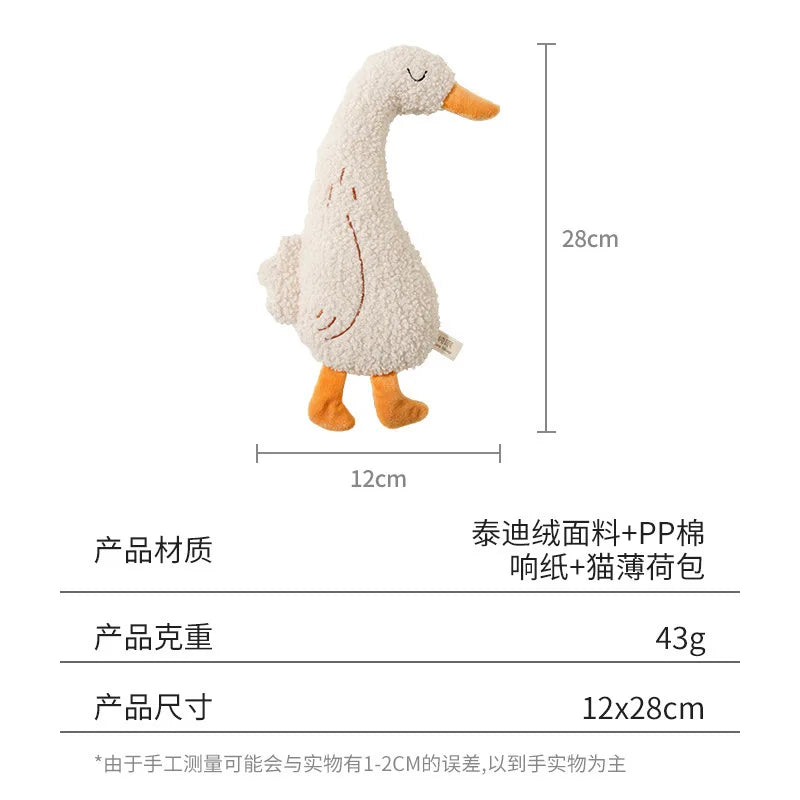 Canvas Animal-Shaped Pet Toy, Fox or Duck