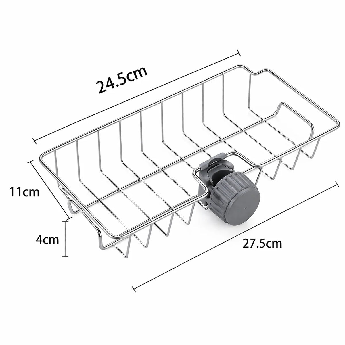 Faucet-Mounted Sink Storage Rack