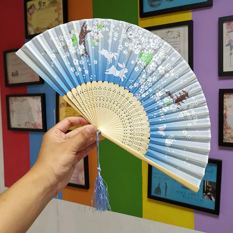 Folding Bamboo Hand Fan in Chinese Style