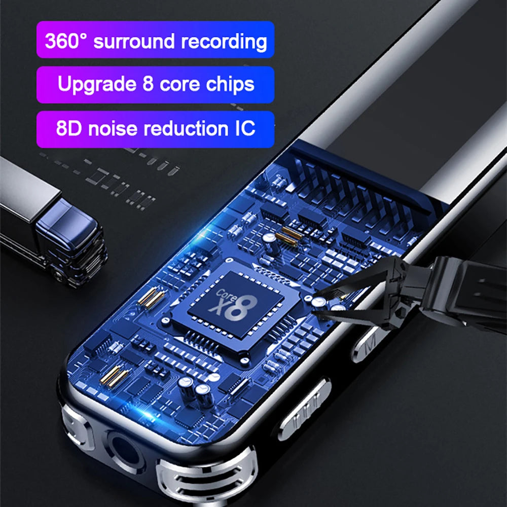 Voice Activated Recorder  Professional color screen Digital Audio Sound Recording Device Dictaphone STTWUNAKE 