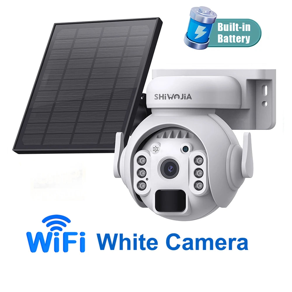 Solar Battery PTZ Camera - Wi-Fi or 4G Options