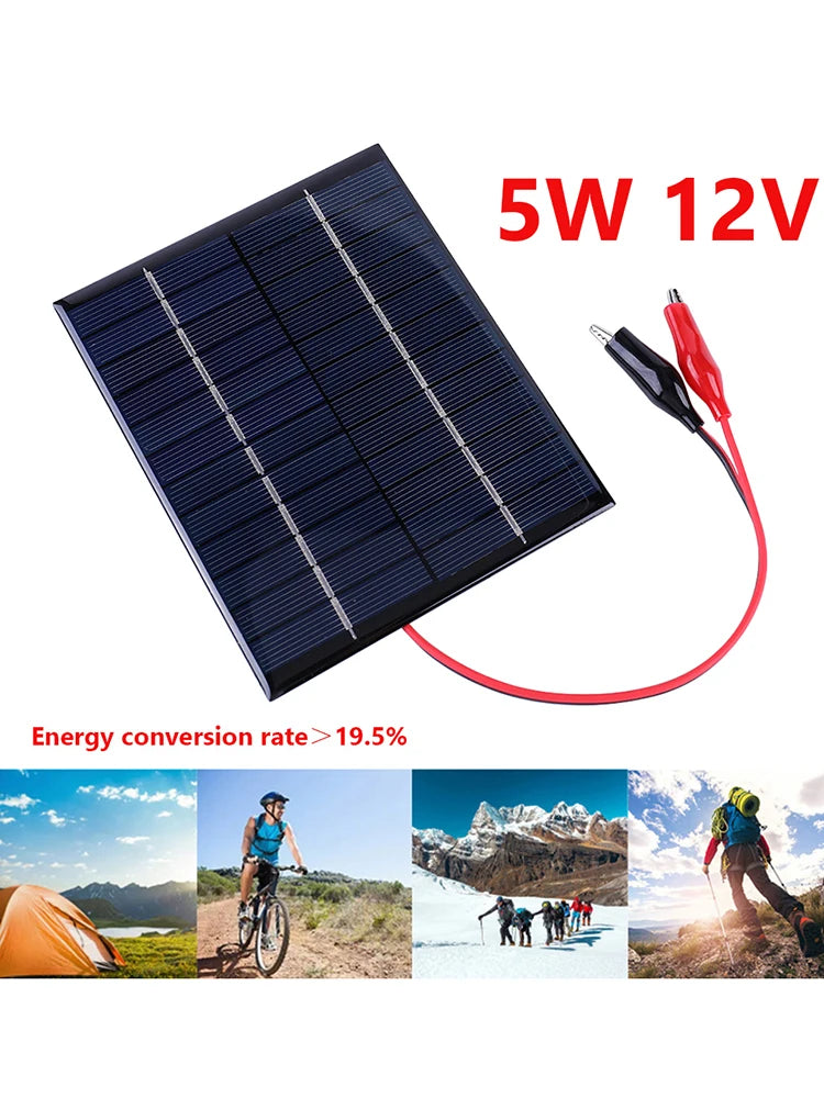 5W 12V Waterproof Mini Solar Panel Module