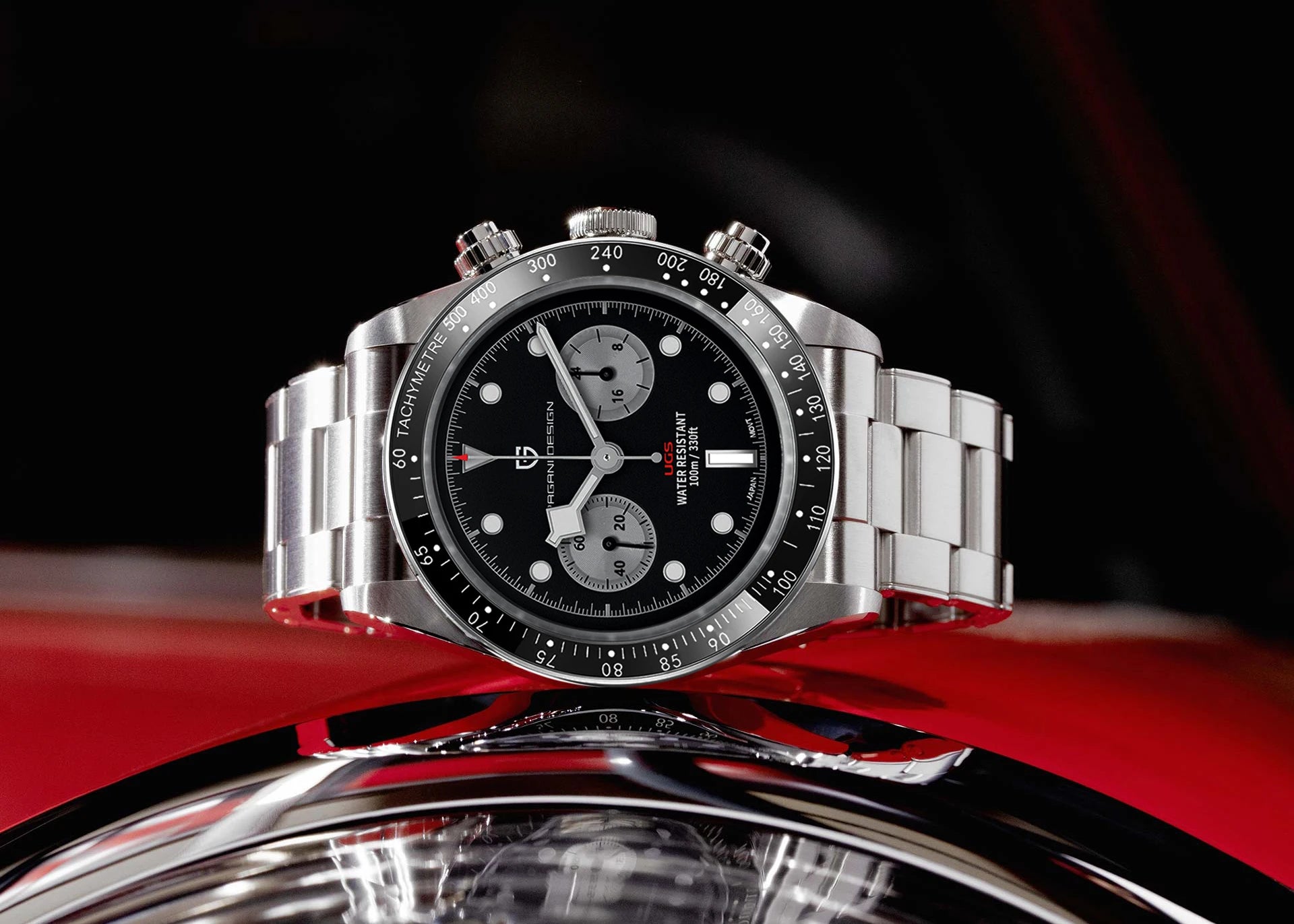 PAGANI DESIGN BB Panda Chronograph herreur 100M vandtæt