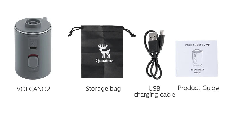 Pompe à air électrique portable avec charge Type-C pour usage extérieur