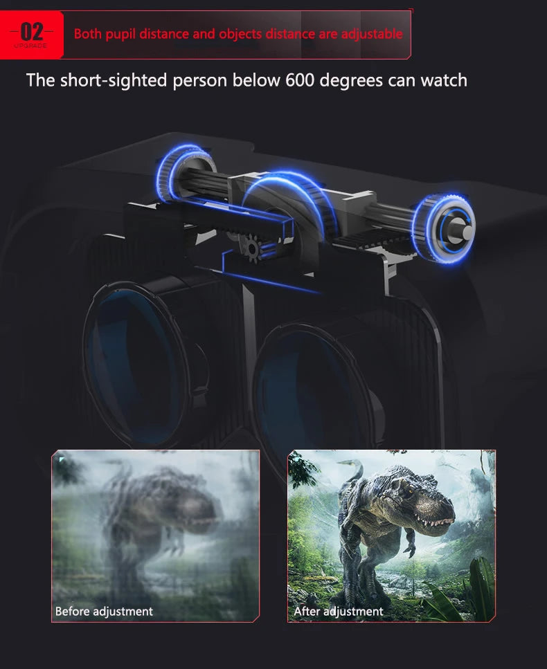 VR brýle 3D virtuální realita, headset, helma, čočky, brýle, chytré pro smartphony, mobilní hry, sada Viar Viewer