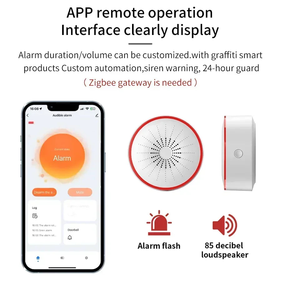 Tuya WiFi Sound-and-Light Alarm Siren