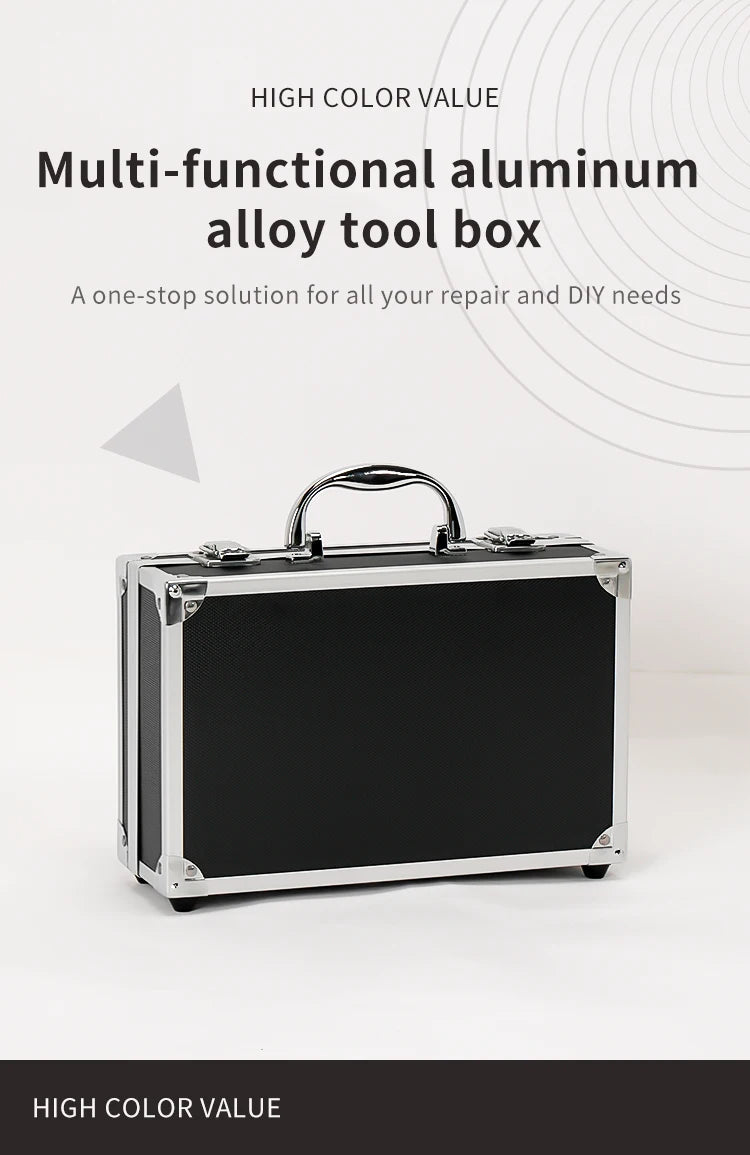 Aluminum Toolbox - Portable, Multi-Purpose Storage for Tools, Instruments, Fishing Gear & More - Durable Hardware Organizer