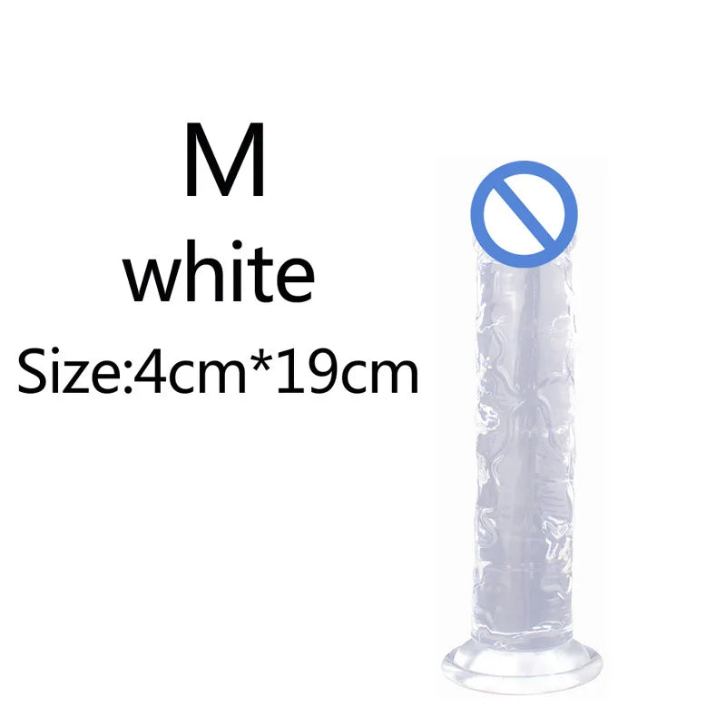 Non-Electric TPE Adult Toy with Suction Base – Size Options