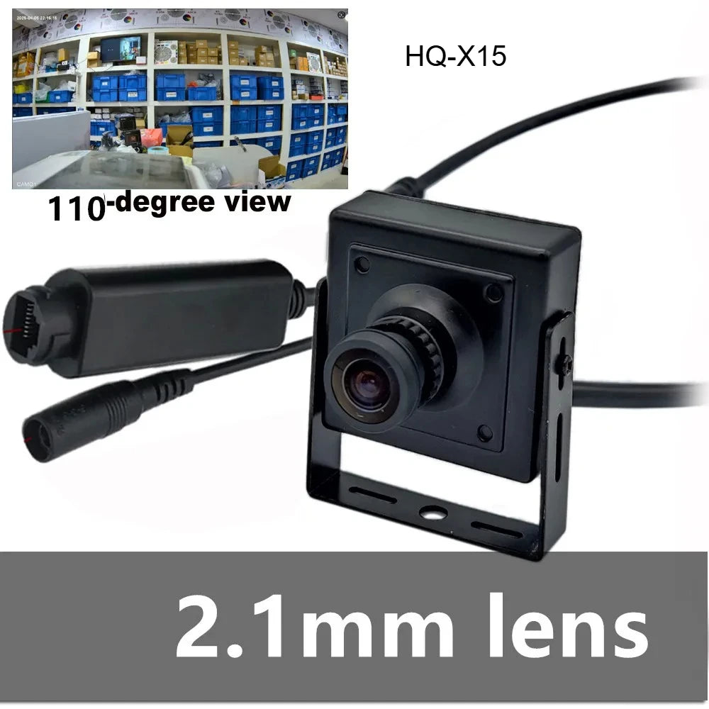 Cámara de seguridad PoE ojo de pez mini interior 5MP