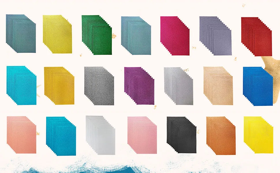 أوراق Felt فنية لامعة — قطعتان، 20 × 30 سم