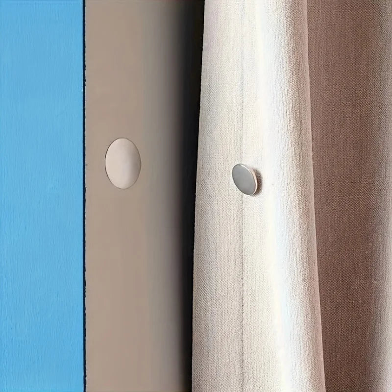 Modern metal magnetic hook, suitable for curtains - easy to install wall mounted magnetic buckle 
