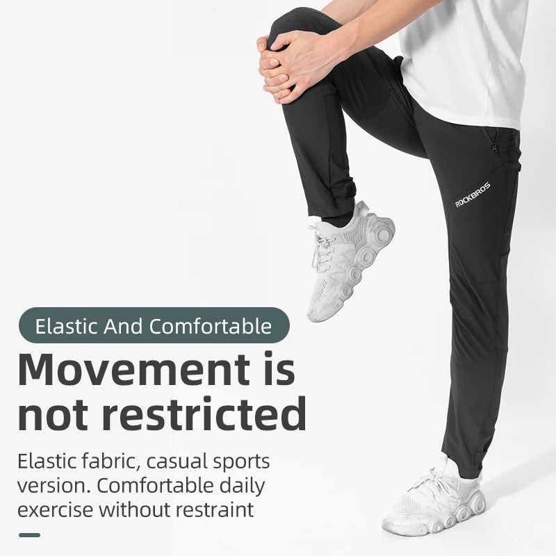 Men’s Cycling Pants with Elastic Waist and Stretch Fit