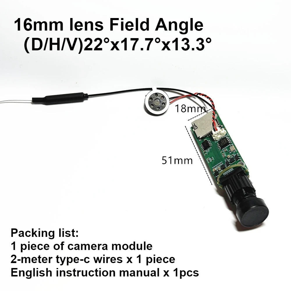 Icsee Xmeye DIY Mini Wifi P Camera Module Small Size 1080P 3MP Wireless PCB Security P2P Cloud Two Way Audio Industry Smart Sdk