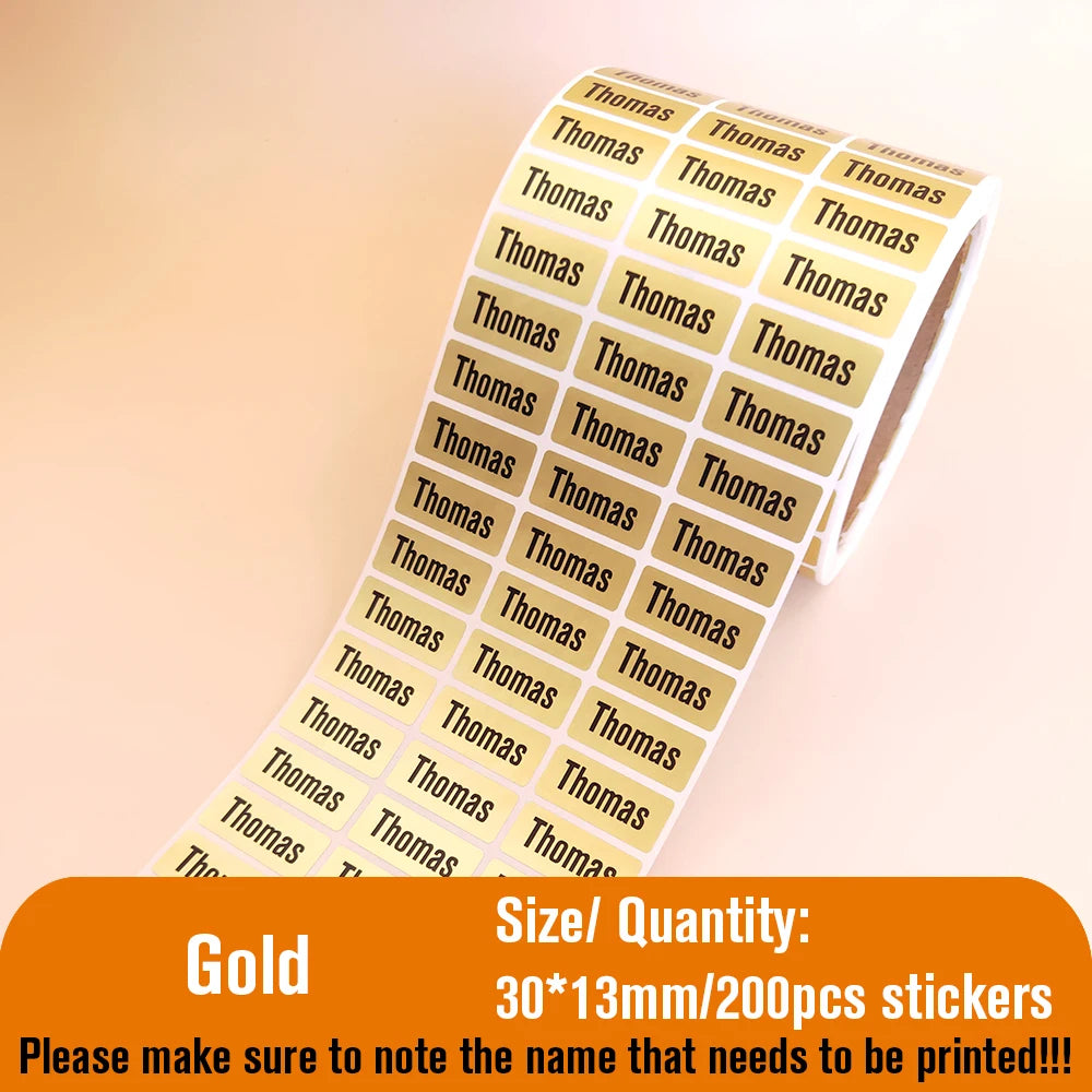 Personalised Name Stickers for School Items