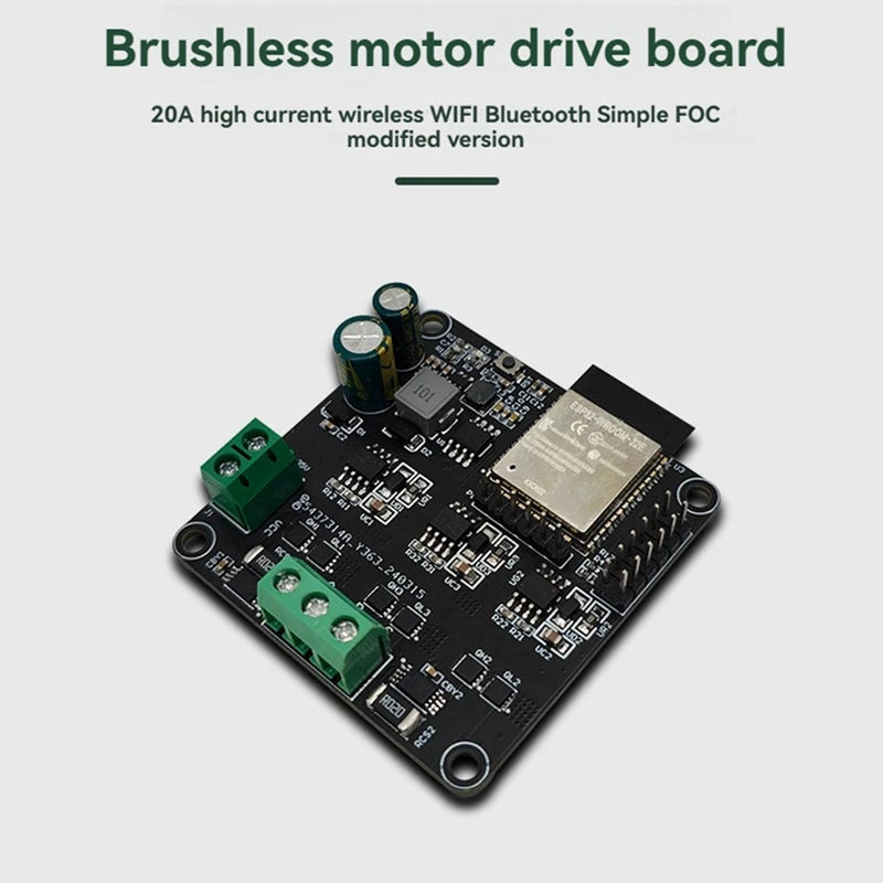 ESP32 SimpleFOC børsteløs motorstyringskort