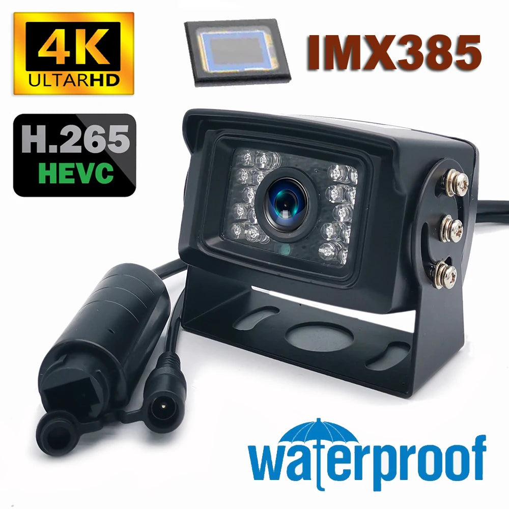 Waterproof 8MP 4K IP Security Camera with Motion Detection, PoE, Audio and Night Vision