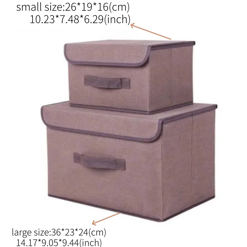 Folding Fabric Storage Box, Size and Colour Options