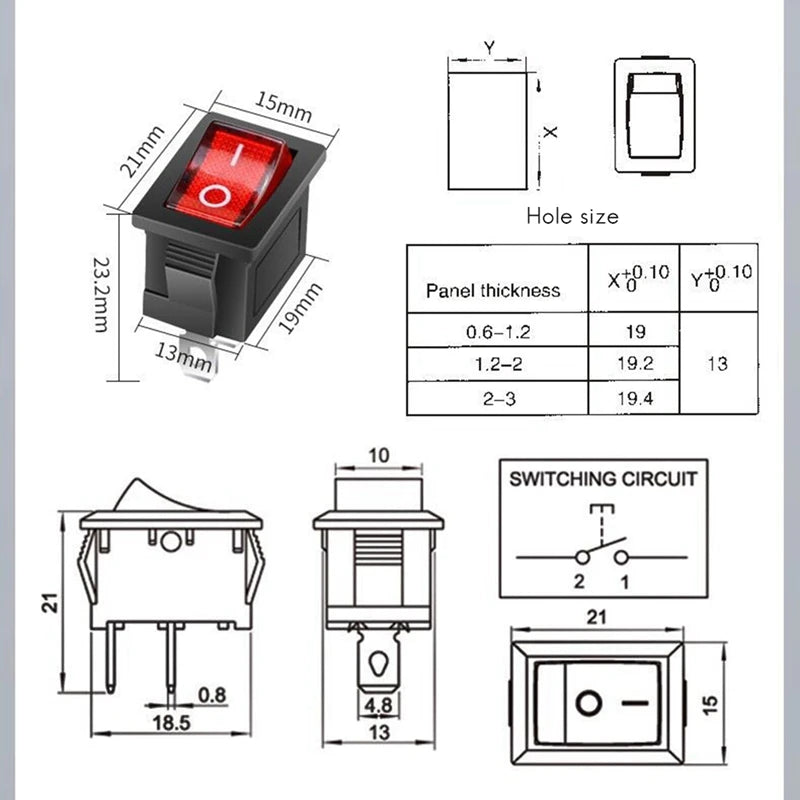 مفتاح طاقة خطي للتيار المستمر 12 V، 20 A، بتصنيف IP67