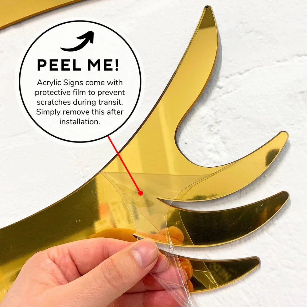 Custom Hebrew Door Sign – Personalized Acrylic Entrance Decor