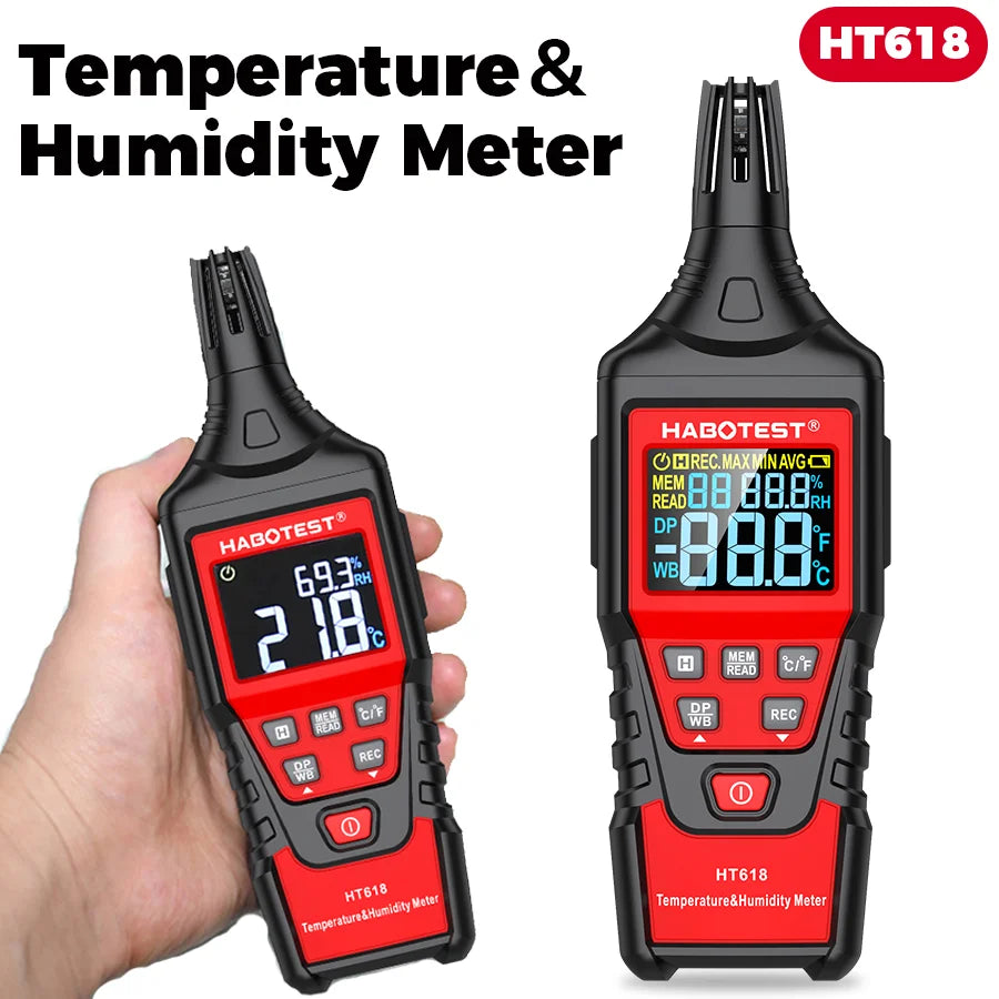 HT618 Temperature, Humidity and Dew Point Meter
