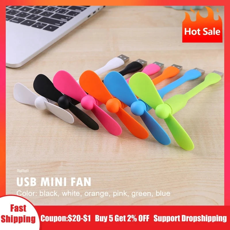 Gibljivi mini ventilator USB