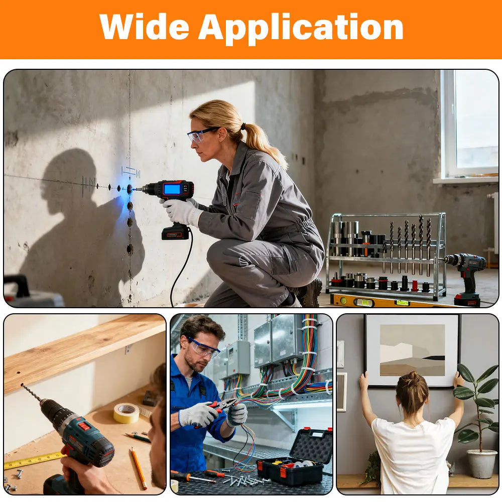 5-Mode Wall Scanner with LCD, Orange or Black