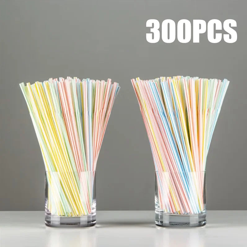 50-1000Pcs Drinking Straws Colorful & Black rietjes Flexible Wedding Party Supplies Drinking Straws Kitchen Wholesale 