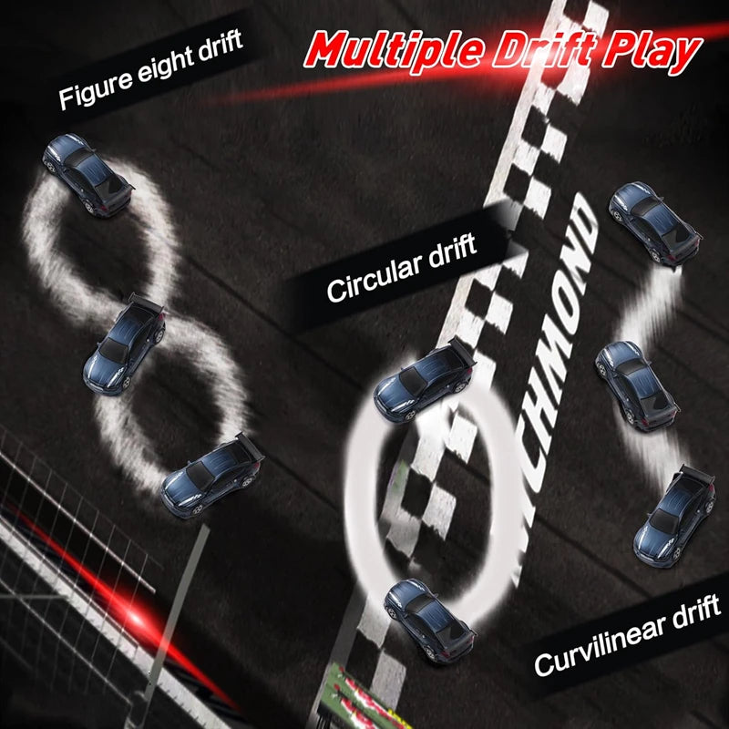 1/64 High‑Speed Drift RC Car 4WD Mini Racing Model