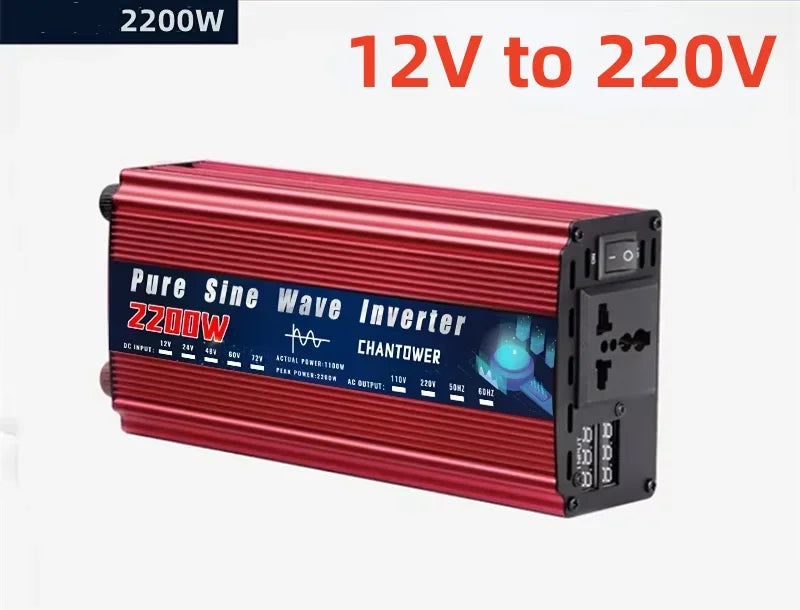 Pure Sine Wave Inverter 12V to 220V 3000W