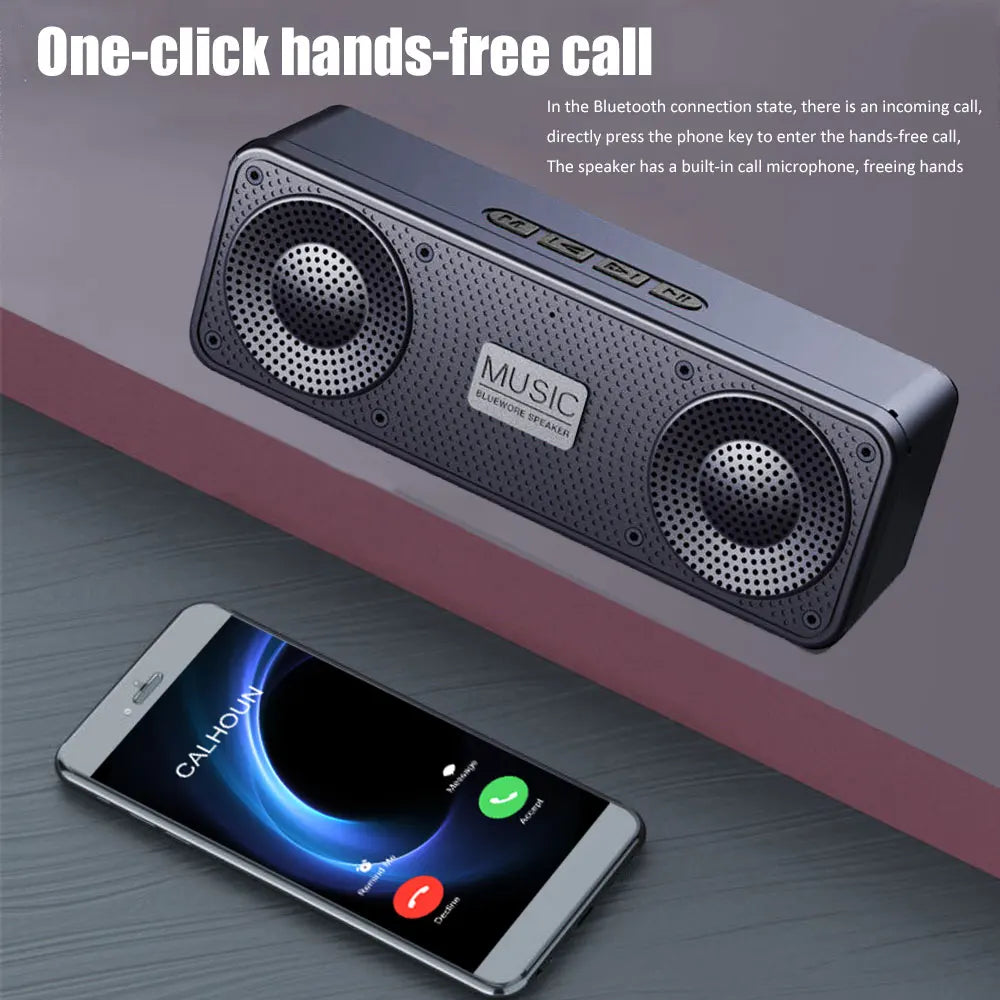 Enceinte Bluetooth portable S18 avec FM et AUX