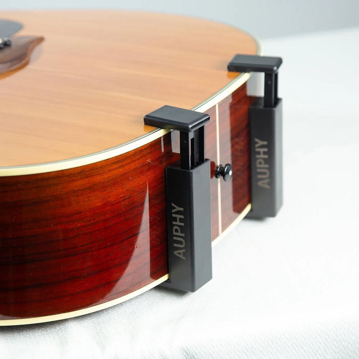 Guitar Steady Stand Upright Stands Ultra-small Size Acoustic Guitar Holder Portable Clamping Design Adjustable from 9cm to 12cm