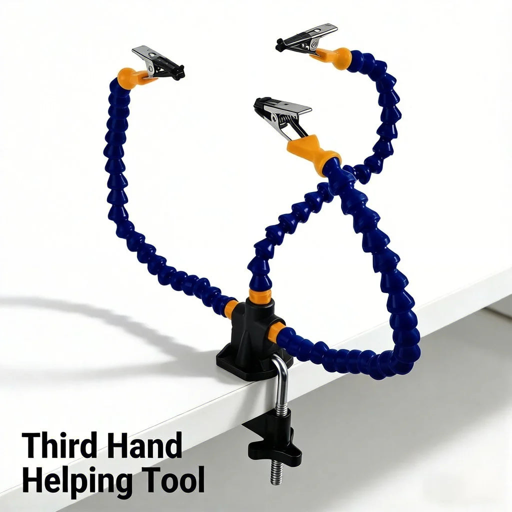 Support de soudage à mains libres flexible avec pince de table
