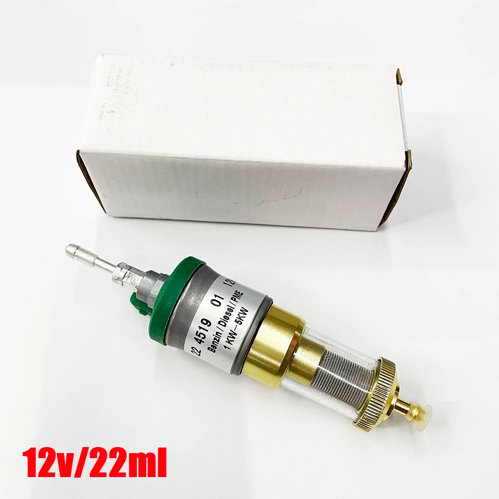 22ml 12V 24V Car Silent Fuel Pump +Bracket Air Heater Diesel Metal Car Heater Fuel Pump Air Parking Heater Accessories