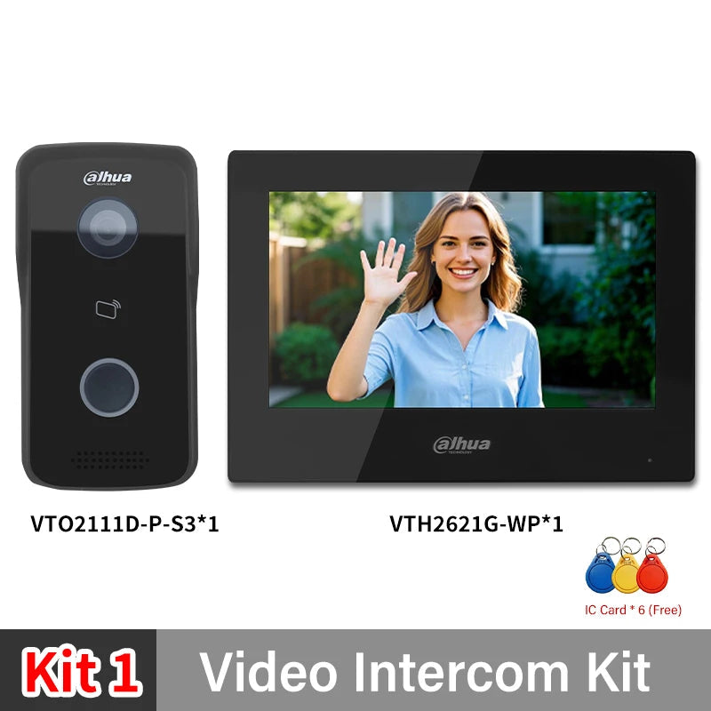 Dahua 2MP VTO2111D-P-S3 PoE Doorbell Full digital Video Intercom APP Two-way Talk IP Villa Door Station With RS-485 Lock Control 