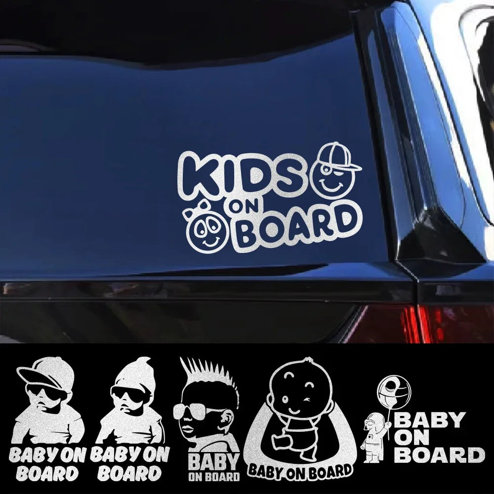 Baby on Board Car Sticker Auto Window Glass DIY Funny Baby In Car Vinyl Decal Personalized Decoration Exterior Accessories