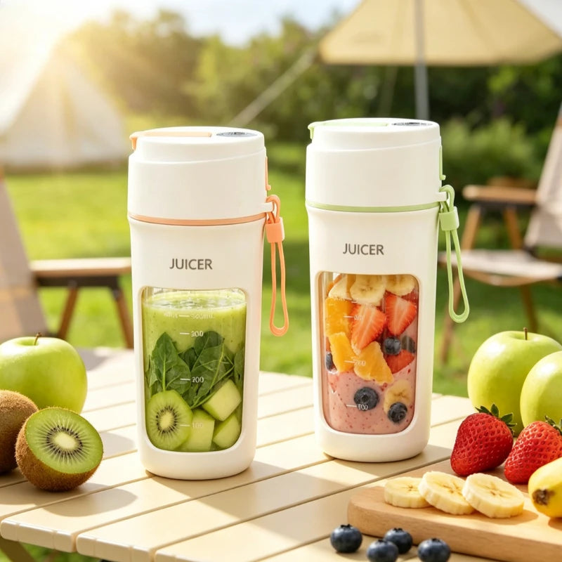 340ml USB Rechargeable Portable Juicer Cup with Leakproof Design