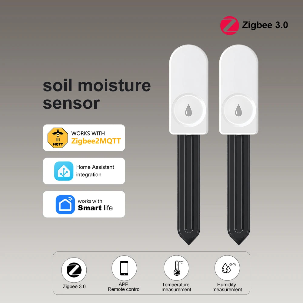 Zigbee Soil Moisture Sensor for Zigbee2MQTT