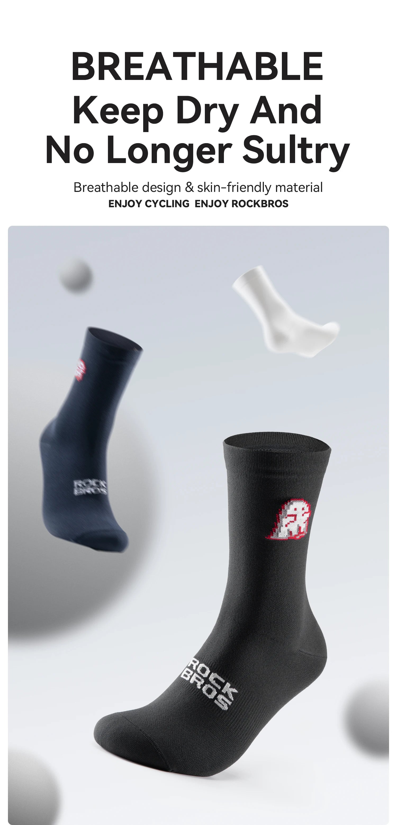 Cycling Socks Nylon Elastane Moisture-Absorbing Sport Socks